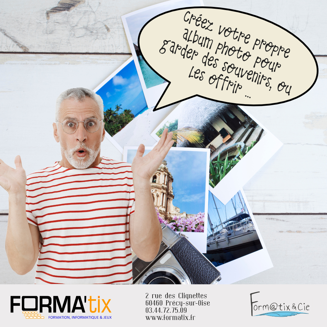 Affiche pour le cours d'informatique au magasin FORMATIX : les photos sur CEWE